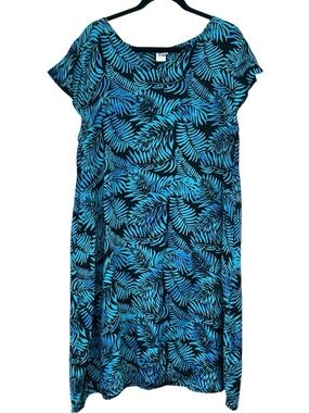 Hand Kreation tropical mumu patio lounge dress L/XL